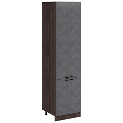 Шкаф пенал высокий под холодильник с боковинами ЛДСП Кухня Хелмер 600 мм