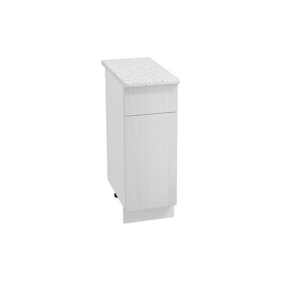 Шкаф нижний 1 ящик Кухня Хелмер 300 мм Белый - Анкор