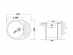 Мойка для кухни из нержавеющей стали врезная овал 570х450х160х0,6мм чаша правая